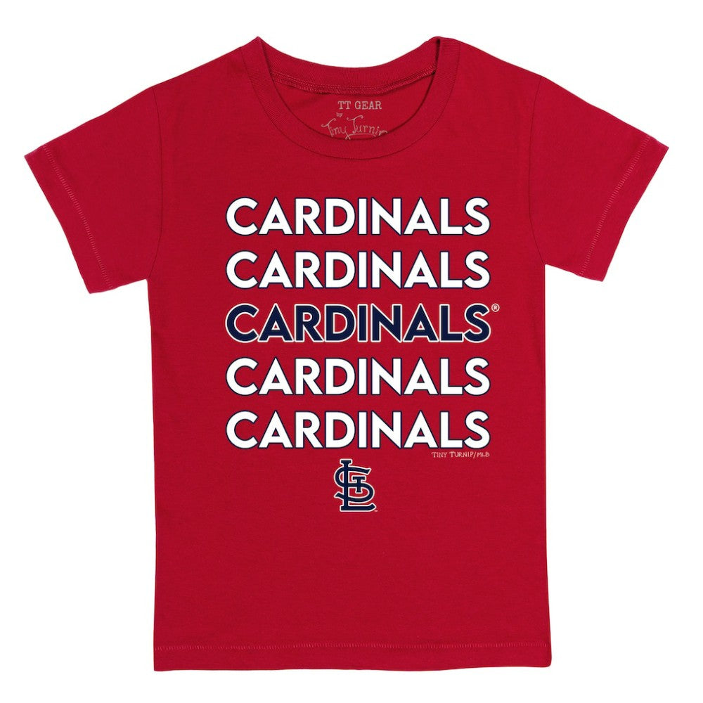 St. Louis Cardinals Tiny Turnip Youth Stacked T-Shirt - MLB
