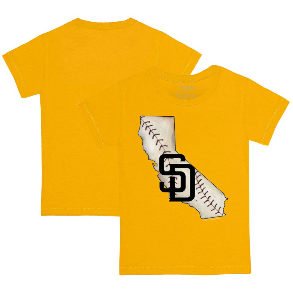 San Diego Padres Tiny Turnip Youth State Outline T-Shirt - MLB