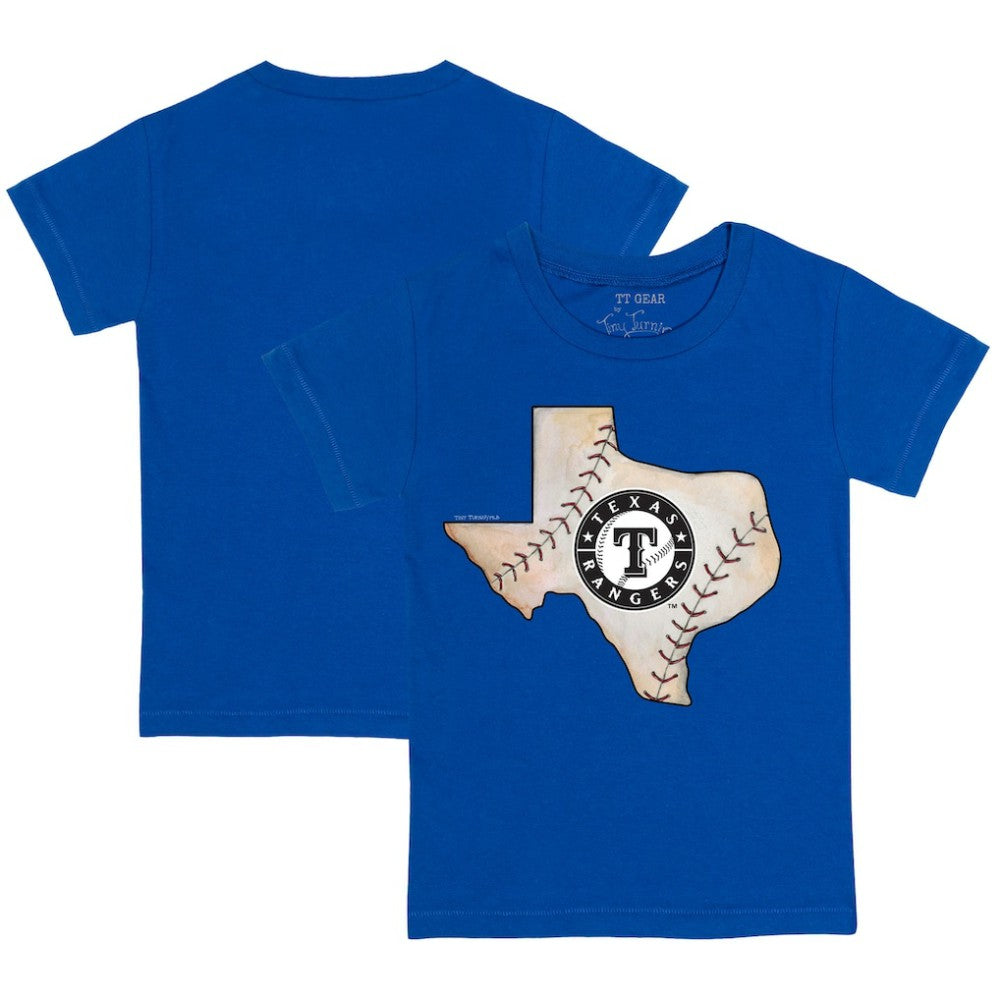 Texas Rangers Tiny Turnip Youth State Outline T-Shirt - MLB