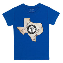 Texas Rangers Tiny Turnip Youth State Outline T-Shirt - MLB