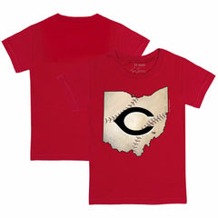 Cincinnati Reds Tiny Turnip Youth State Outline T-Shirt - MLB