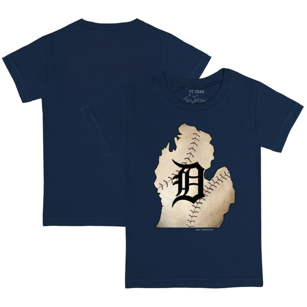 Detroit Tigers Tiny Turnip Youth State Outline T-Shirt - MLB