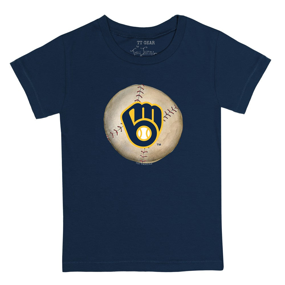 Milwaukee Brewers Tiny Turnip Youth Stitched Baseball T-Shirt - MLB