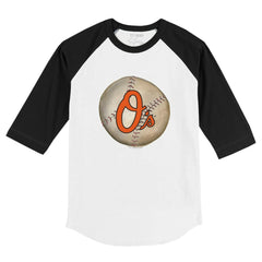 Baltimore Orioles Tiny Turnip Youth Stitched Baseball 3/4-Sleeve Raglan T-Shirt - MLB