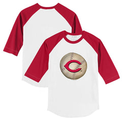 Cincinnati Reds Tiny Turnip Youth Stitched Baseball 3/4-Sleeve Raglan T-Shirt - MLB