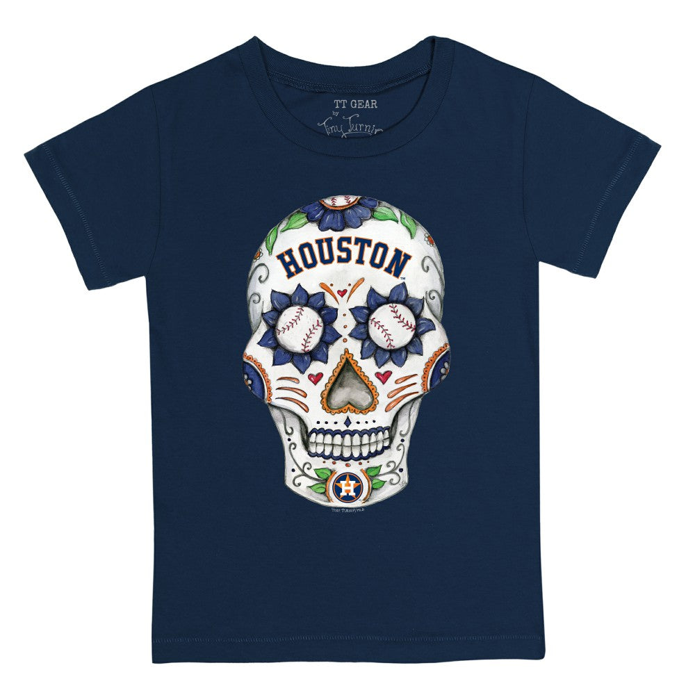 Houston Astros Tiny Turnip Youth Sugar Skull T-Shirt - MLB