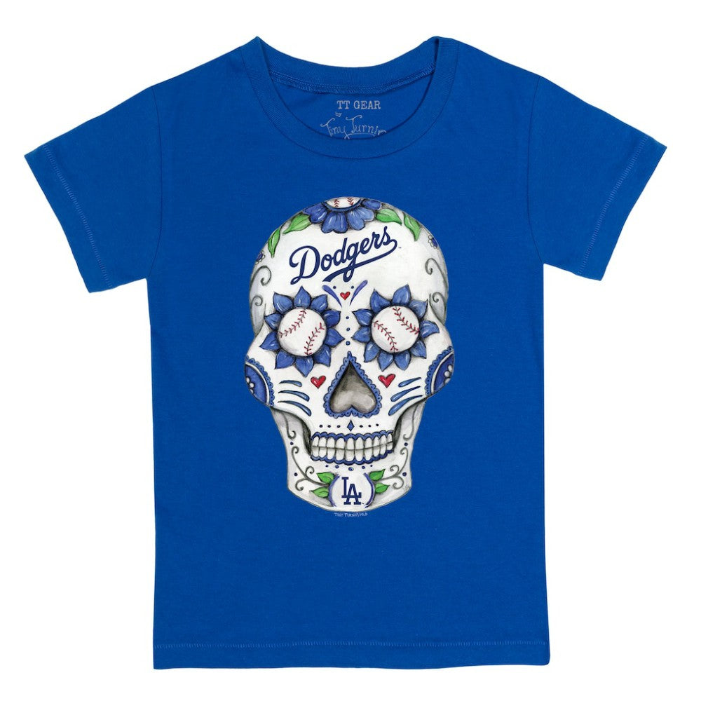 Los Angeles Dodgers Tiny Turnip Youth Sugar Skull T-Shirt - MLB