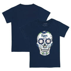 Tampa Bay Rays Tiny Turnip Youth Sugar Skull T-Shirt - MLB