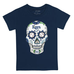 Tampa Bay Rays Tiny Turnip Youth Sugar Skull T-Shirt - MLB