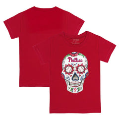 Philadelphia Phillies Tiny Turnip Youth Sugar Skull T-Shirt - MLB