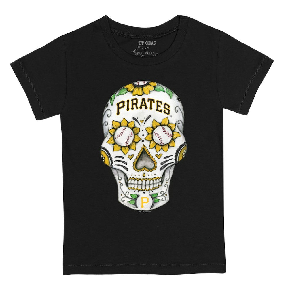 Pittsburgh Pirates Tiny Turnip Youth Sugar Skull T-Shirt - MLB