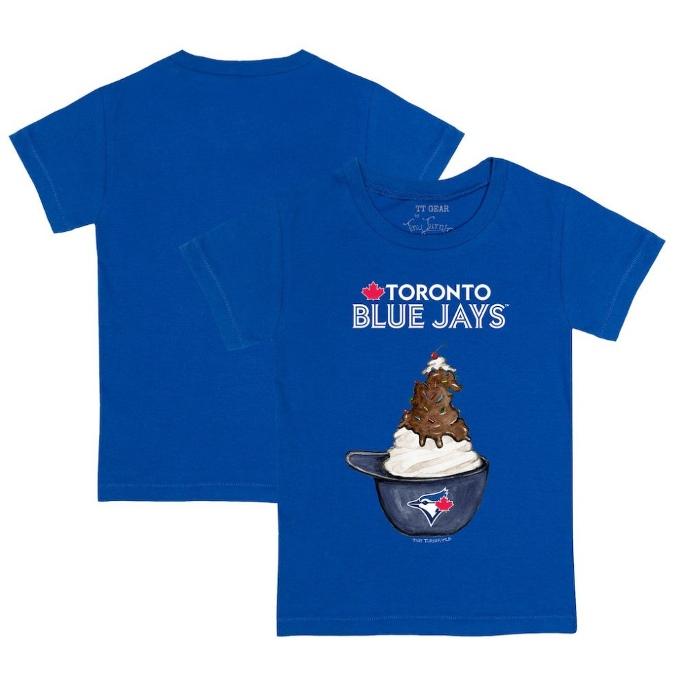 Toronto Blue Jays Tiny Turnip Youth Sundae Helmet T-Shirt - MLB
