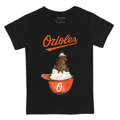 Baltimore Orioles Tiny Turnip Youth Sundae Helmet T-Shirt - MLB