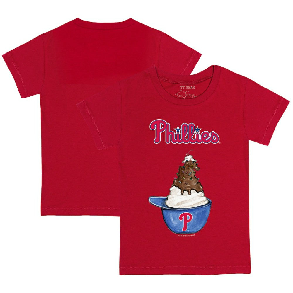 Philadelphia Phillies Tiny Turnip Youth Sundae Helmet T-Shirt - MLB