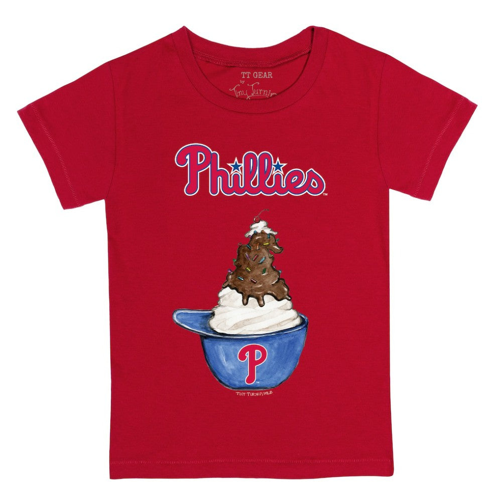 Philadelphia Phillies Tiny Turnip Youth Sundae Helmet T-Shirt - MLB
