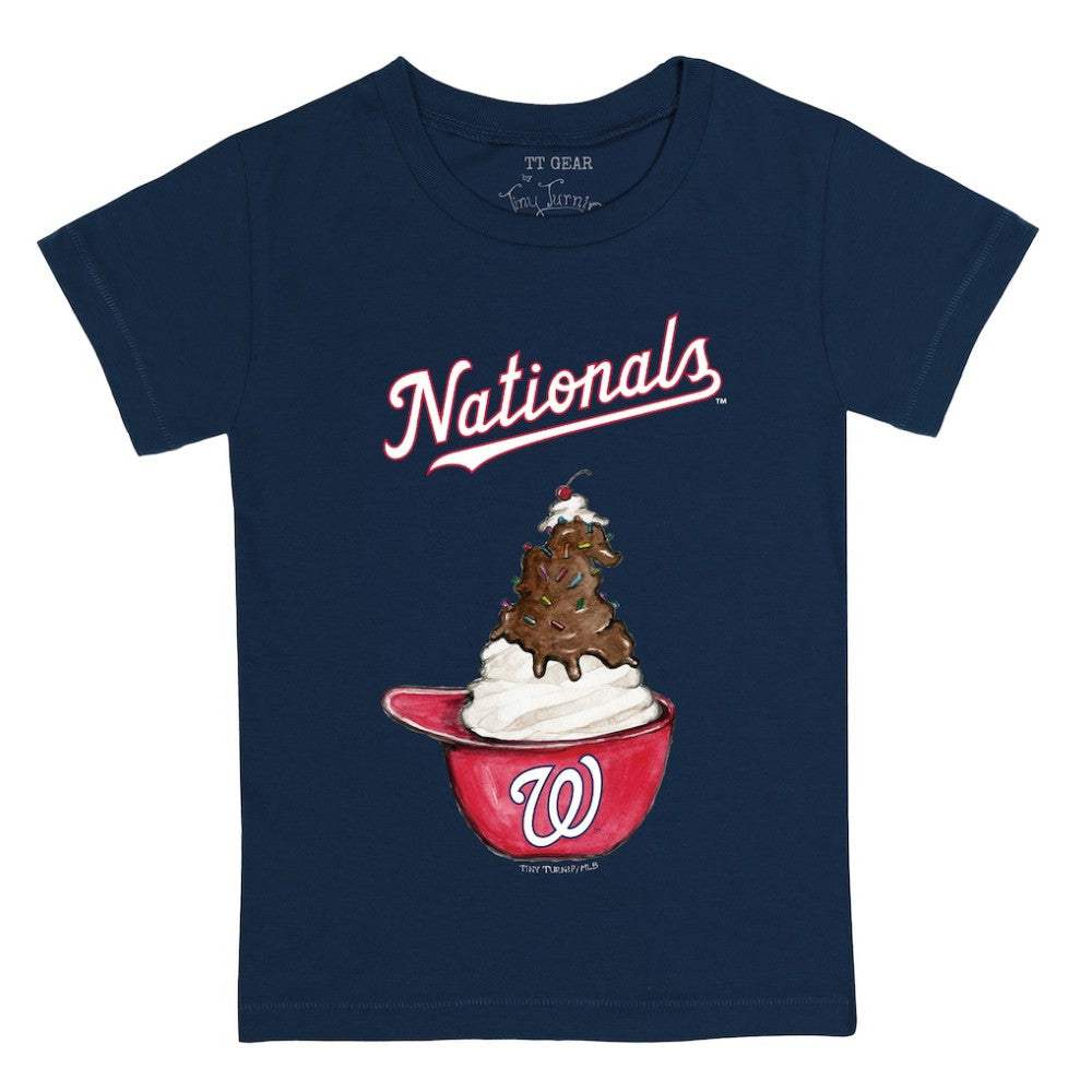Washington Nationals Tiny Turnip Youth Sundae Helmet T-Shirt - MLB