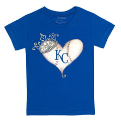 Kansas City Royals Tiny Turnip Youth Tiara Heart T-Shirt - MLB