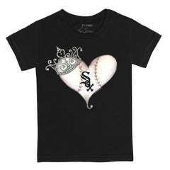 Chicago White Sox Tiny Turnip Youth Tiara Heart T-Shirt - MLB
