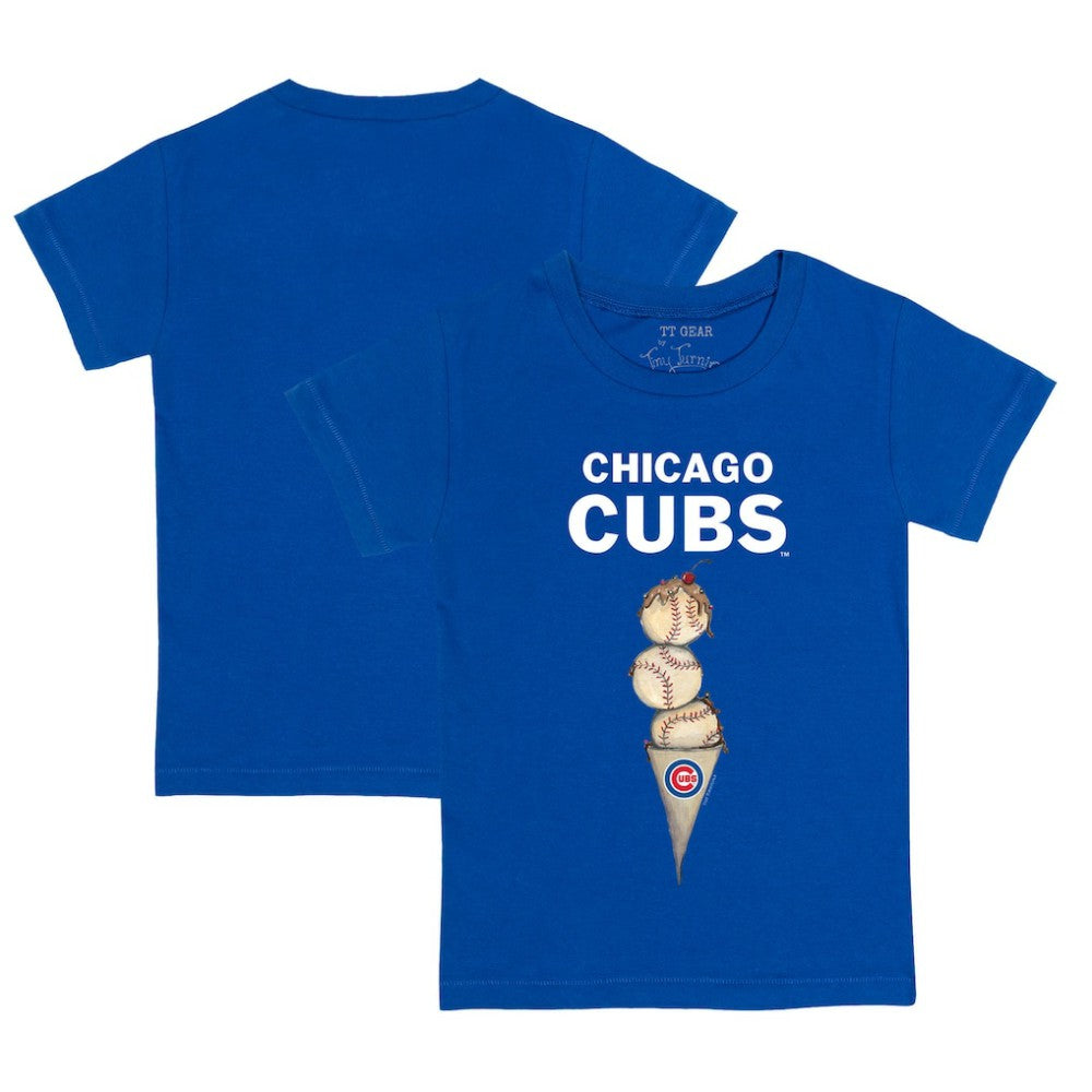Chicago Cubs Tiny Turnip Youth Triple Scoop T-Shirt - MLB