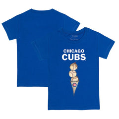 Chicago Cubs Tiny Turnip Youth Triple Scoop T-Shirt - MLB