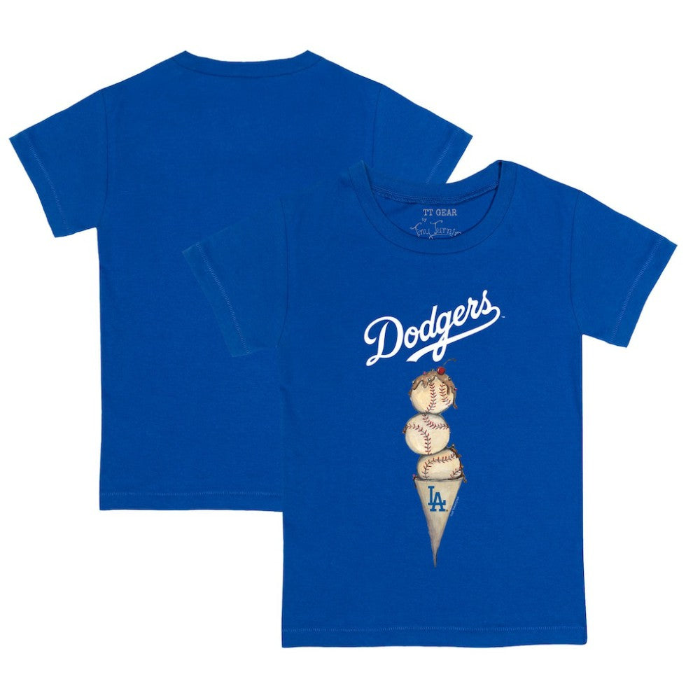 Los Angeles Dodgers Tiny Turnip Youth Triple Scoop T-Shirt - MLB