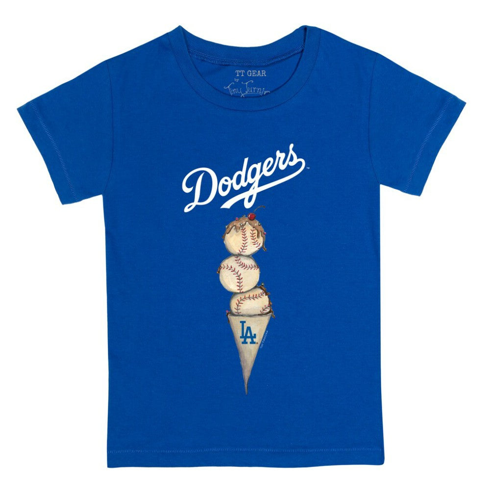Los Angeles Dodgers Tiny Turnip Youth Triple Scoop T-Shirt - MLB