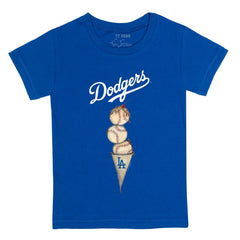 Los Angeles Dodgers Tiny Turnip Youth Triple Scoop T-Shirt - MLB