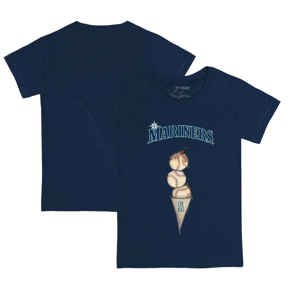 Seattle Mariners Tiny Turnip Youth Triple Scoop T-Shirt - MLB