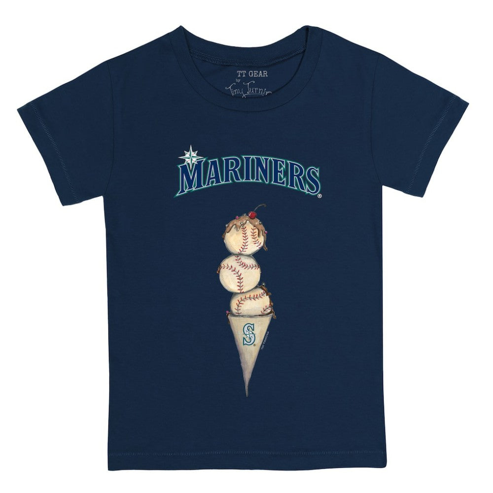 Seattle Mariners Tiny Turnip Youth Triple Scoop T-Shirt - MLB