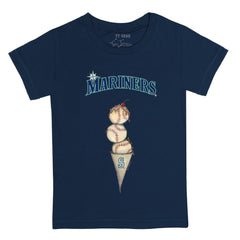 Seattle Mariners Tiny Turnip Youth Triple Scoop T-Shirt - MLB