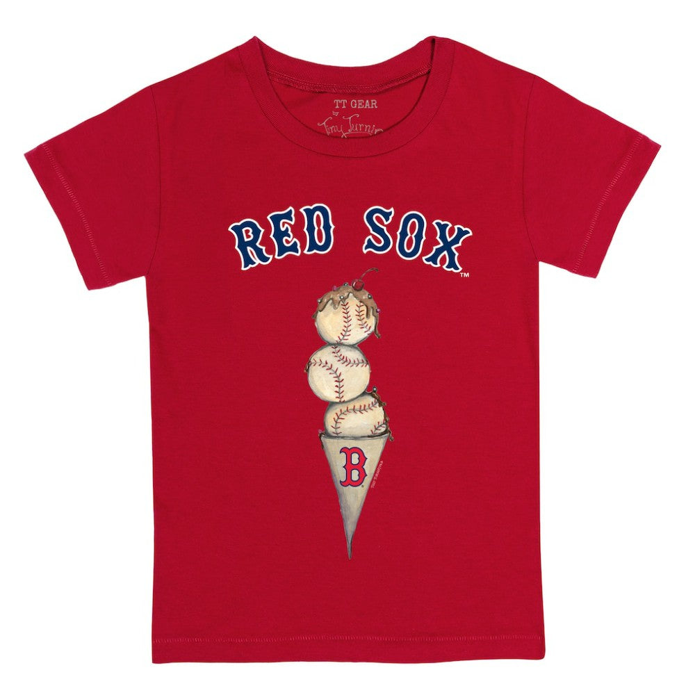 Boston Red Sox Tiny Turnip Youth Triple Scoop T-Shirt - MLB
