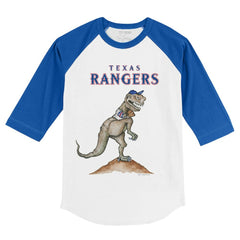Texas Rangers Tiny Turnip Youth TT Rex 3/4-Sleeve Raglan T-Shirt - MLB