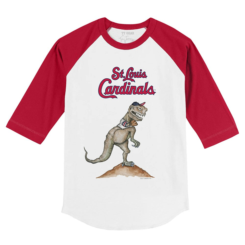 St. Louis Cardinals Tiny Turnip Youth TT Rex 3/4-Sleeve Raglan T-Shirt - MLB