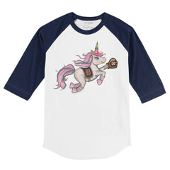 Detroit Tigers Tiny Turnip Youth Unicorn 3/4-Sleeve Raglan T-Shirt - MLB