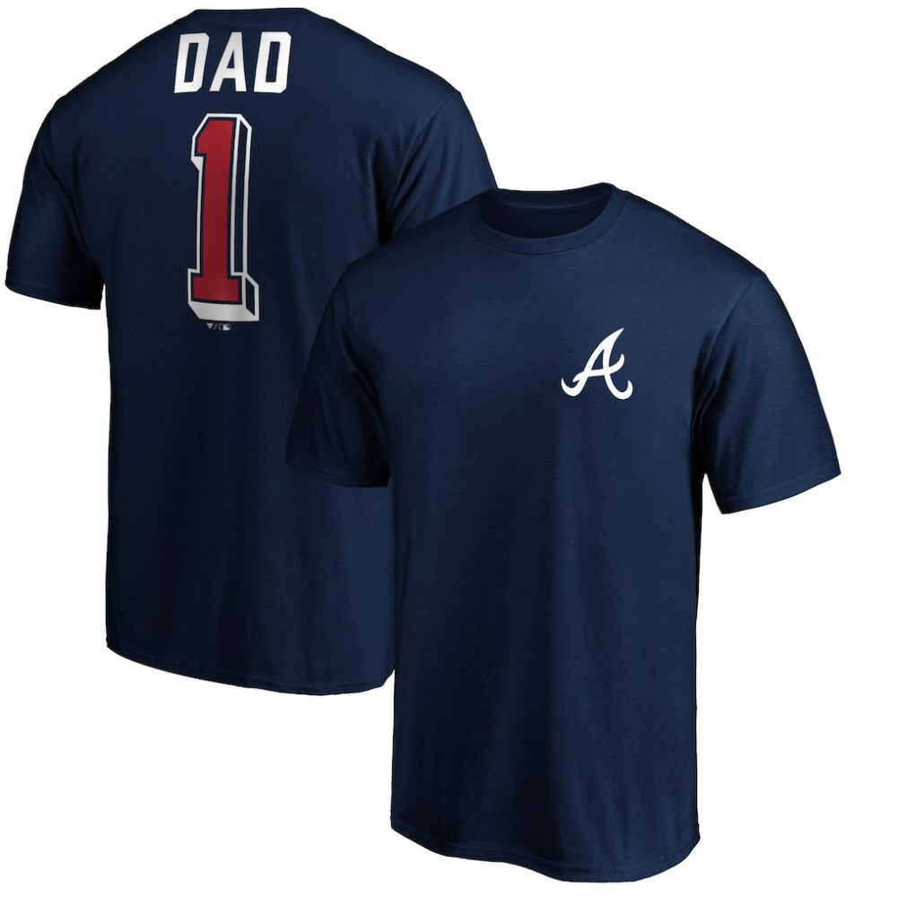 Atlanta Braves Number One Dad T-Shirt - MLB