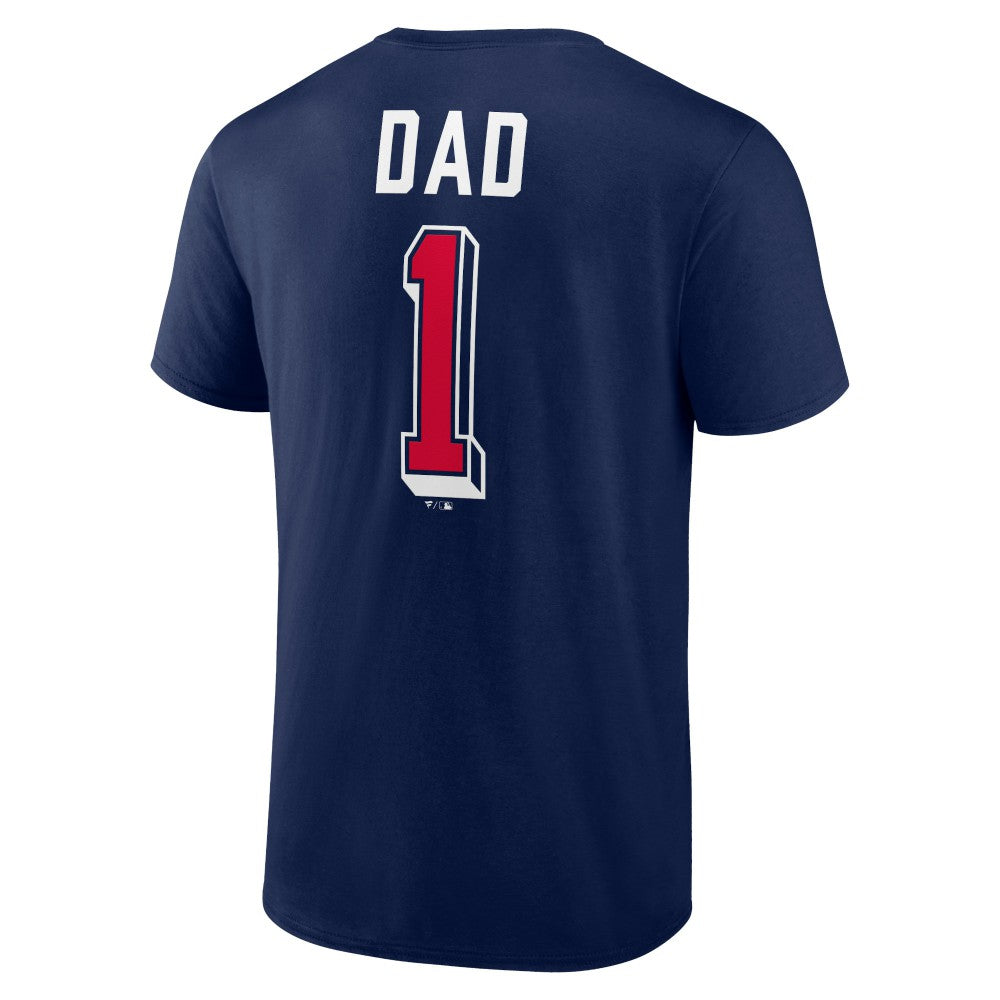 Cleveland Guardians Number One Dad Team Logo T-Shirt - MLB