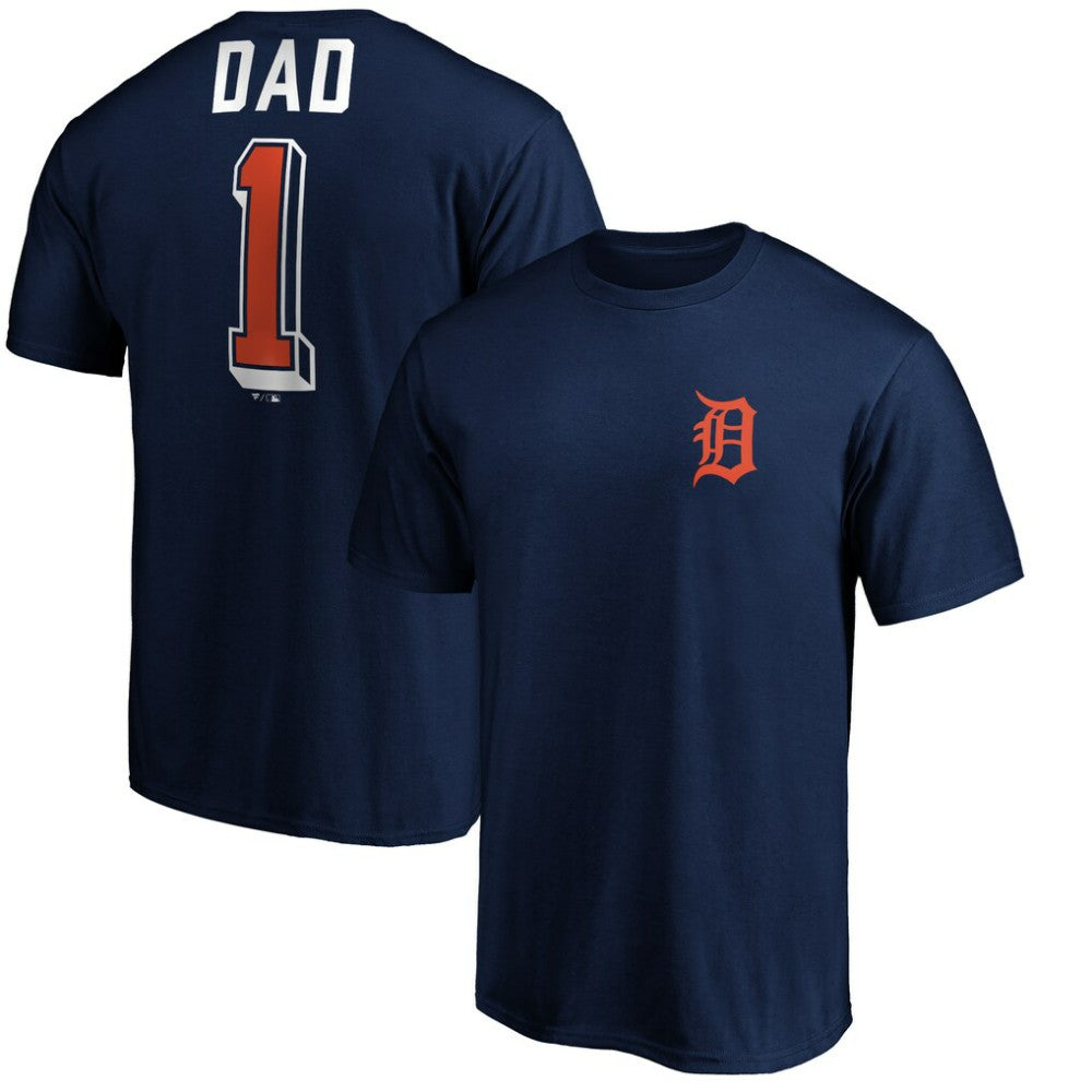Detroit Tigers Number One Dad T-Shirt - MLB