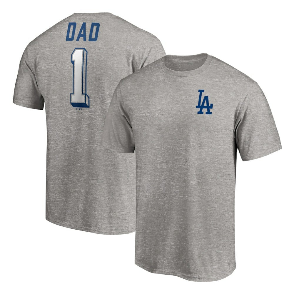 Los Angeles Dodgers Number One Dad T-Shirt - MLB