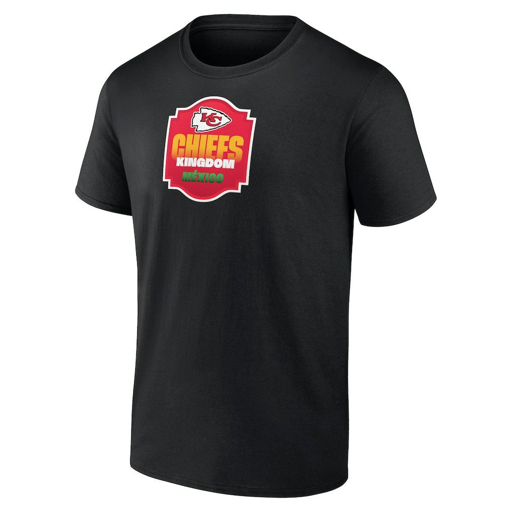 Kansas City Chiefs Kingdom Mexico T-Shirt Black | NFL