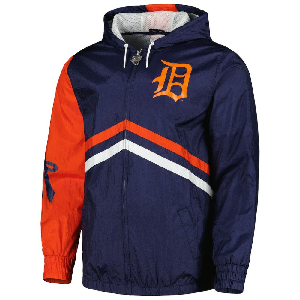 Detroit Tigers Mitchell & Ness Undeniable Full-Zip Hoodie Windbreaker Jacket - MLB