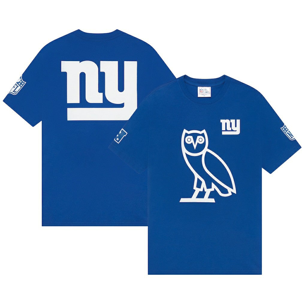 New York Giants OVO Owl Logo T-Shirt Royal | NFL