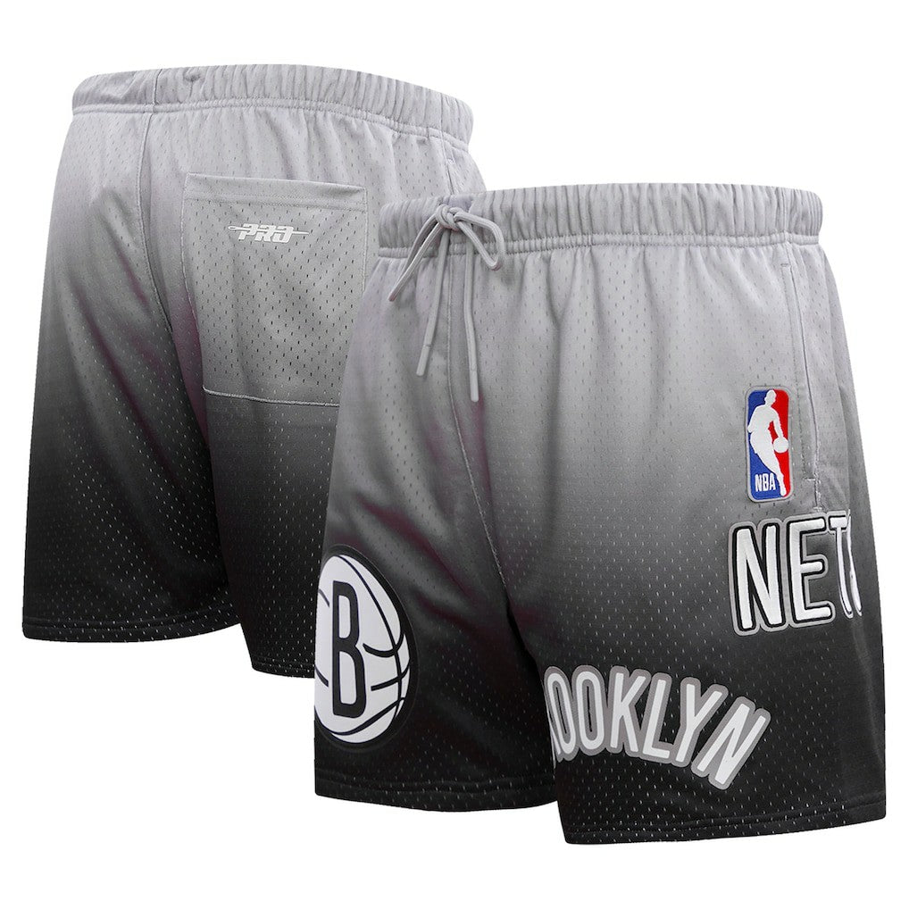 Brooklyn Nets Pro Standard Ombre Mesh Shorts Black/Gray - NBA