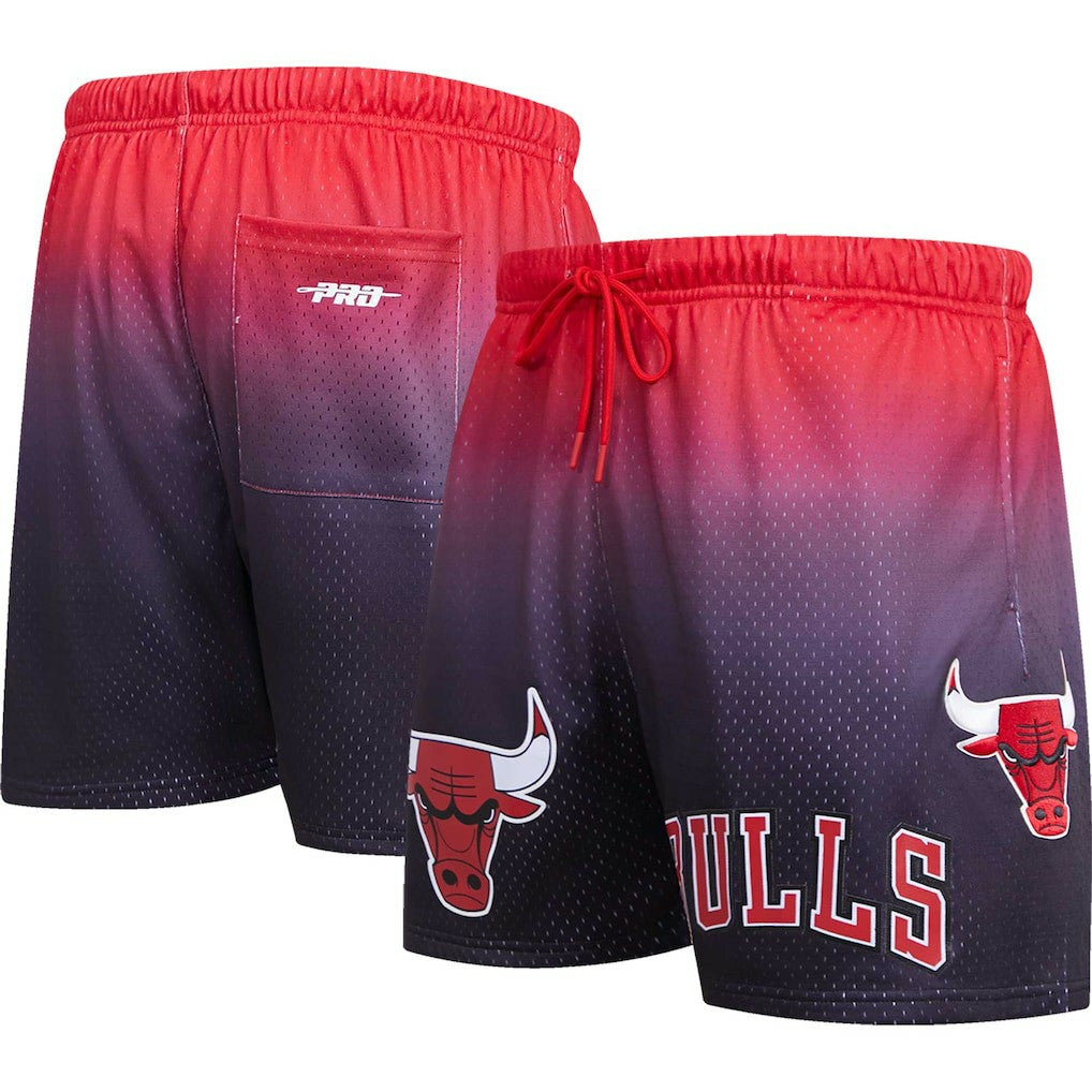 Chicago Bulls Pro Standard Ombre Mesh Shorts Black/Red - NBA