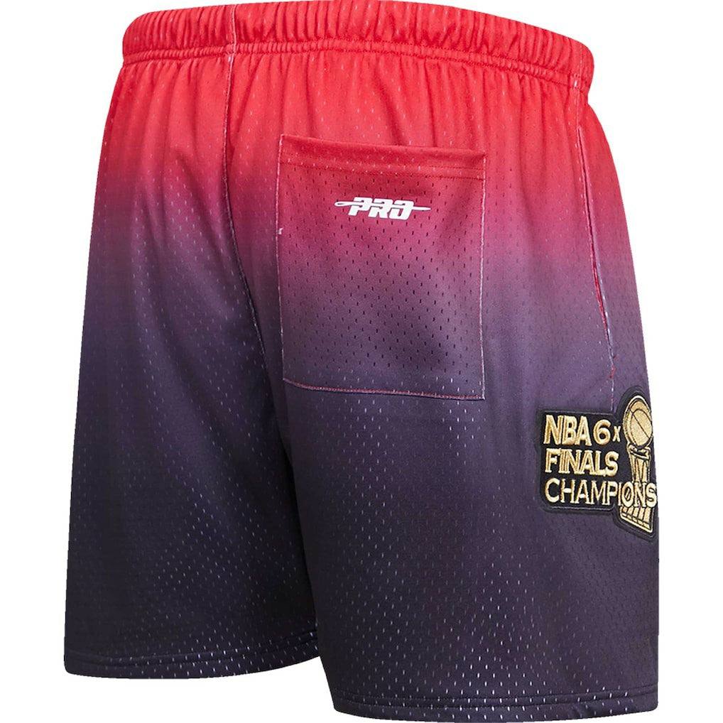 Chicago Bulls Pro Standard Ombre Mesh Shorts Black/Red - NBA