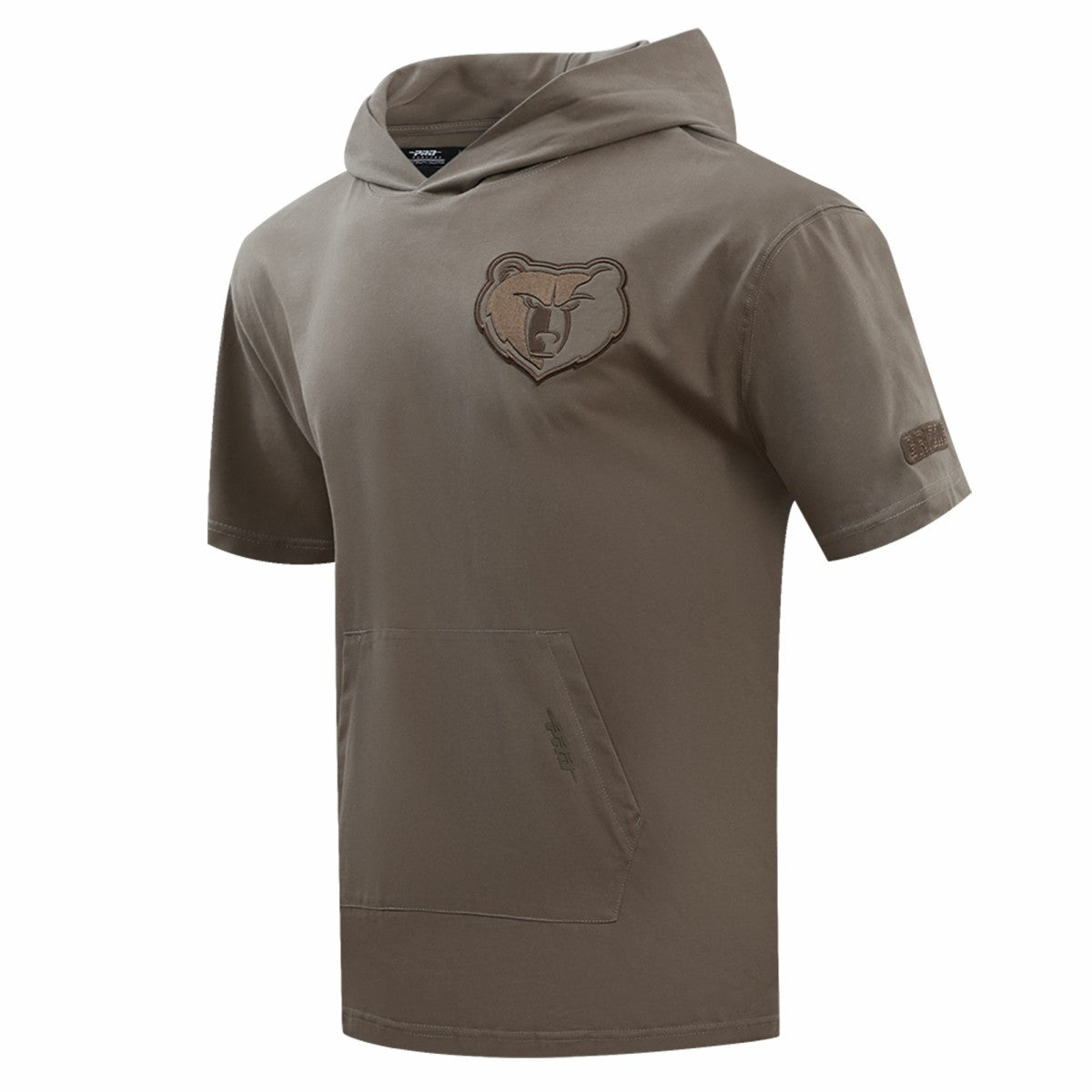 Memphis Grizzlies Pro Standard Neutrals Short Sleeve Pullover Hoodie Brown - NBA