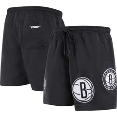 Brooklyn Nets Pro Standard Classics Woven Shorts Black - NBA
