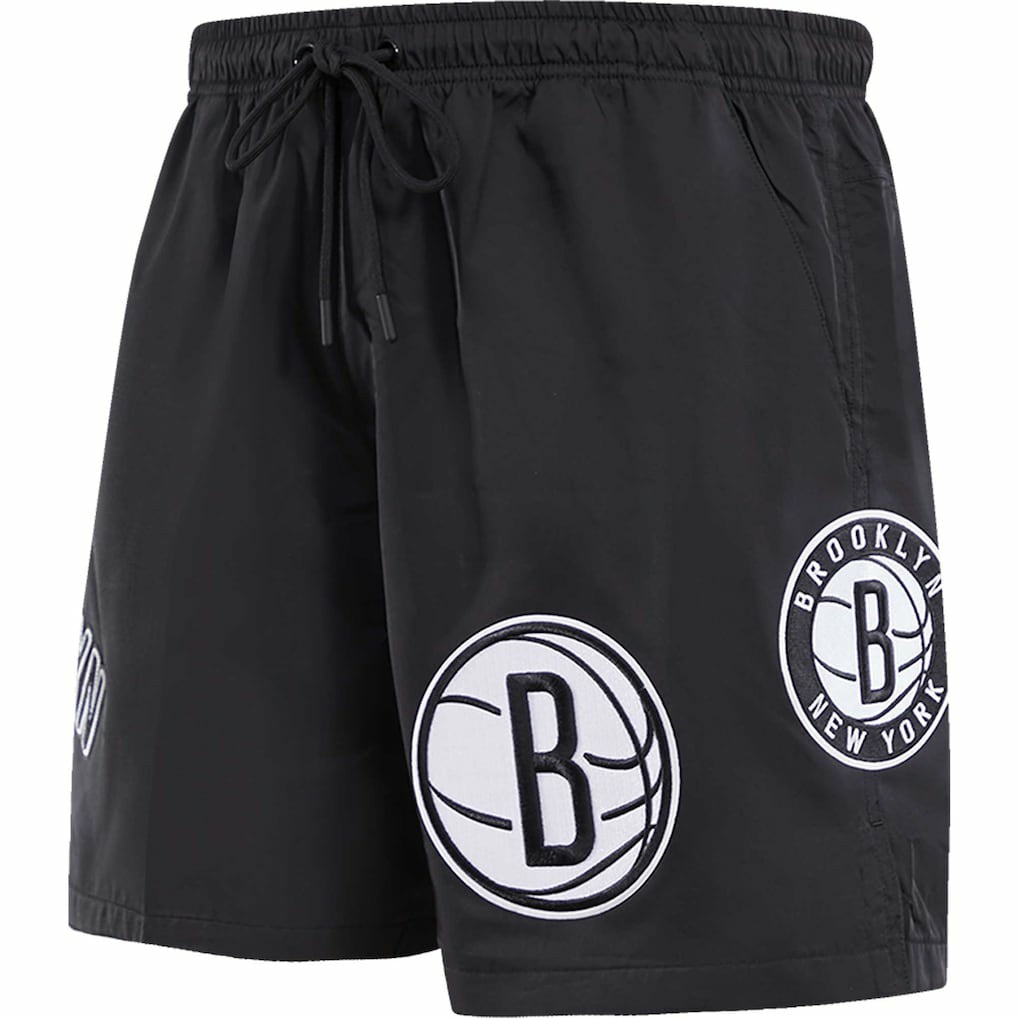 Brooklyn Nets Pro Standard Classics Woven Shorts Black - NBA