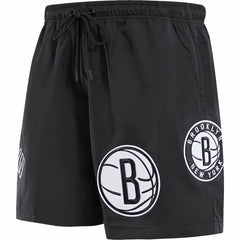 Brooklyn Nets Pro Standard Classics Woven Shorts Black - NBA