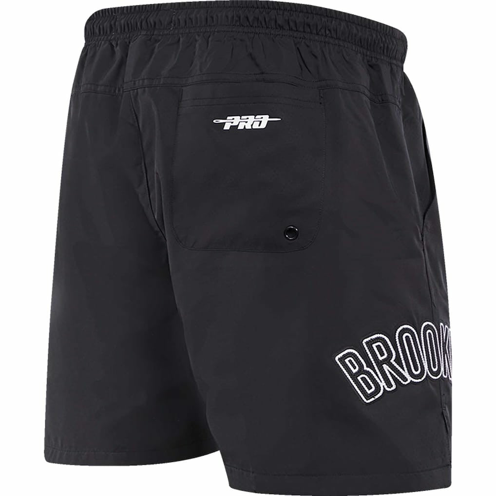Brooklyn Nets Pro Standard Classics Woven Shorts Black - NBA