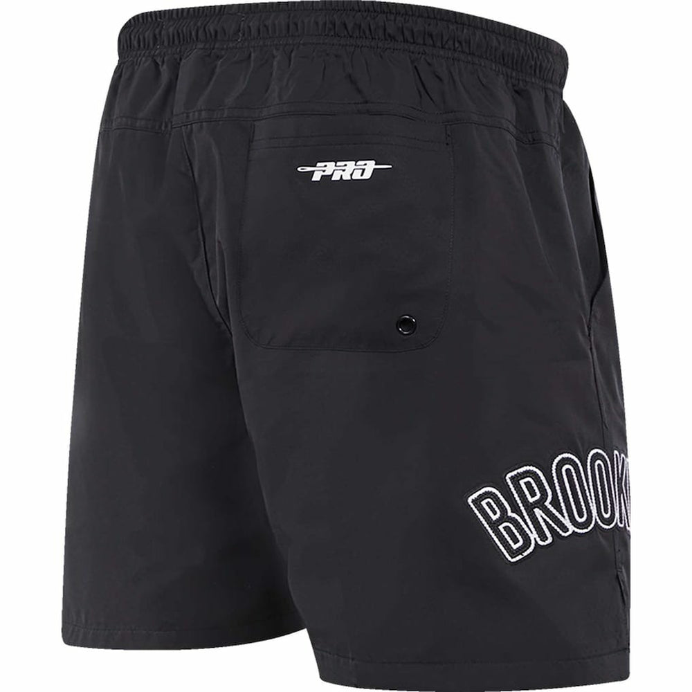 Brooklyn Nets Pro Standard Classics Woven Shorts Black - NBA